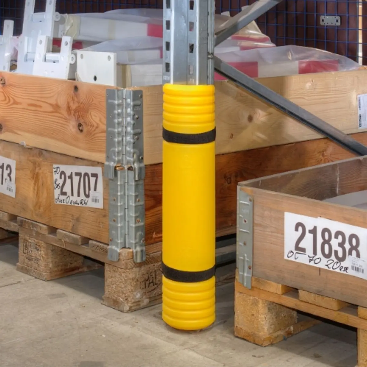 Plastic Pallet Racking Leg Protectors 1