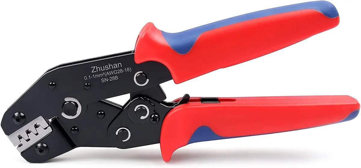 Crimping Pliers Self-Adjusting Ratcheting Crimpers With Wire Electrode Cutting For 28-18 Awg 1