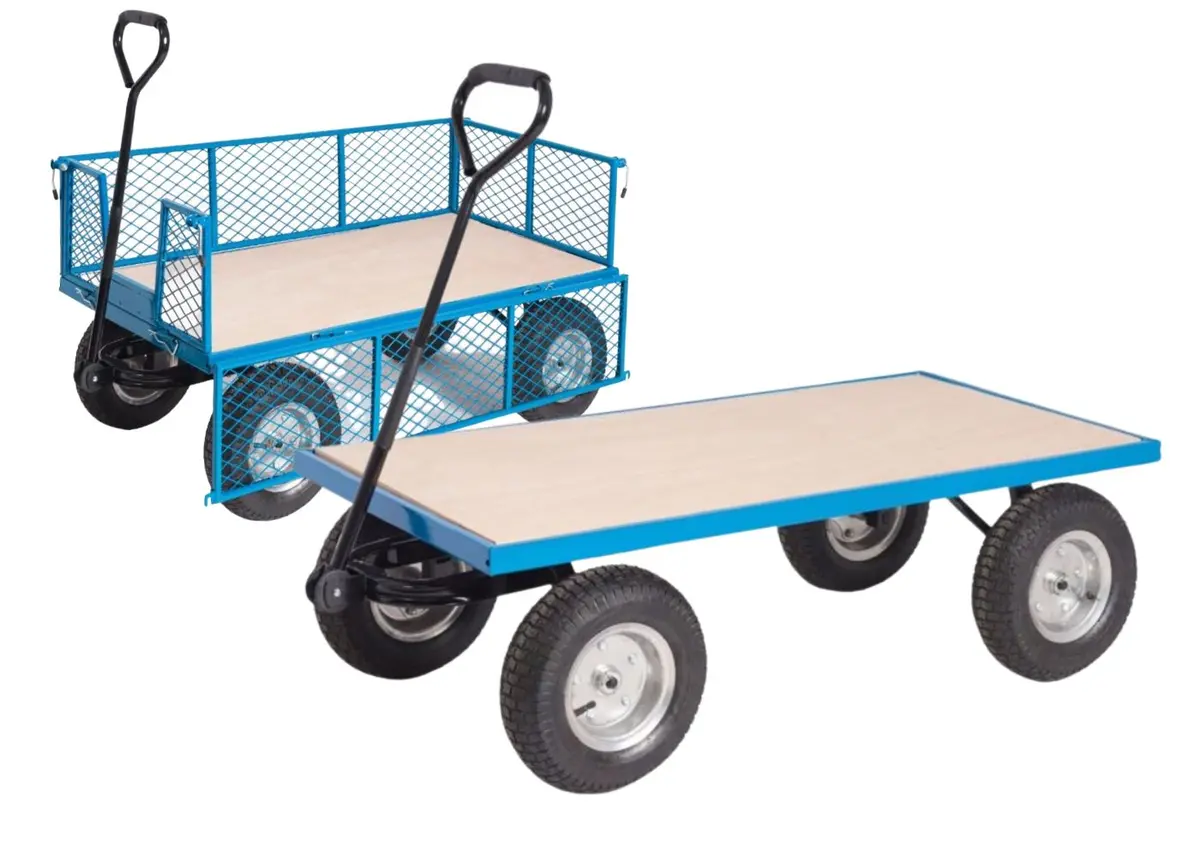 Plywood Base Turntable Trucks With Puncture-Proof Wheels 1