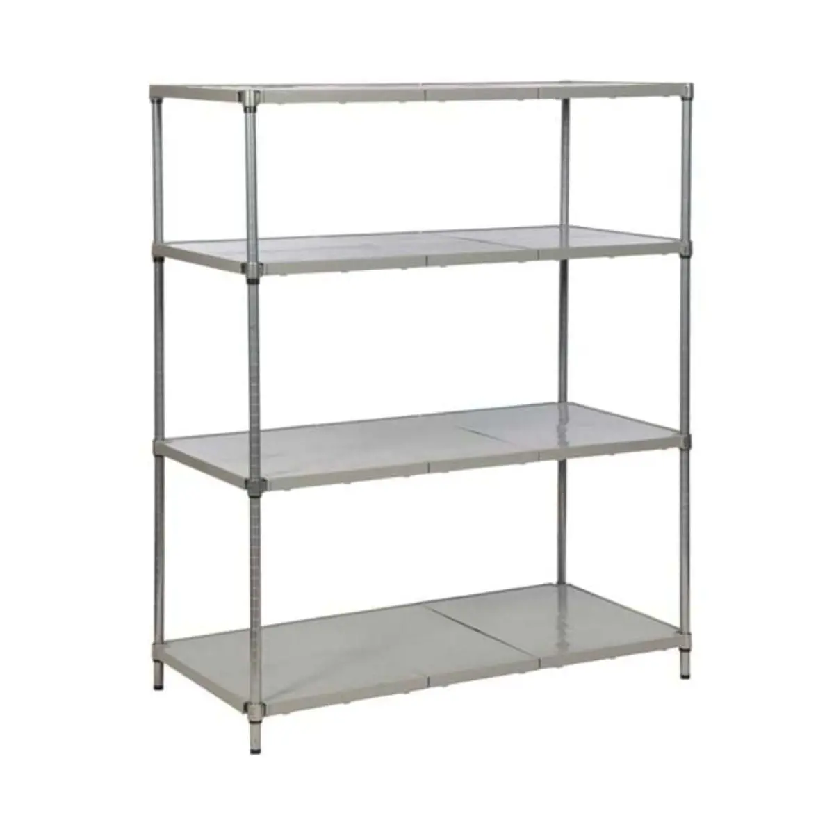 Heavy-Duty Polymer Cold Room Shelving Units - Solid Shelves 1