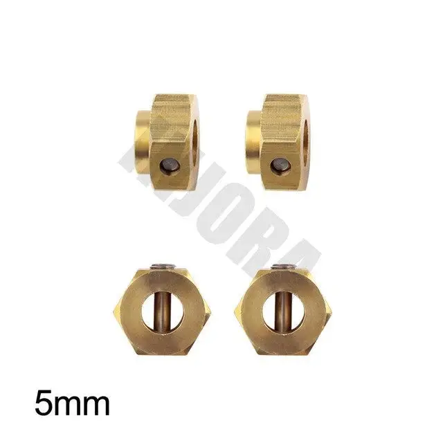 Injora 4Pcs/6Pcs 12Mm Heavy Brass Wheel Hex Hub Extenders For Traxxas Trx4 Trx6 1