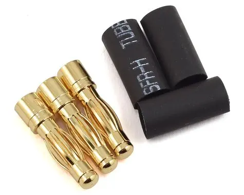 Protek Rc 4Mm Serrated Male Bullet Connector (3 Male) (Ptk-5049) 1