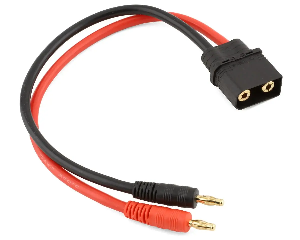 Protek Rc Heavy Duty Qs8 Charge Lead (Male Qs8 To 4Mm Banana Plug) (Ptk-5355) 1
