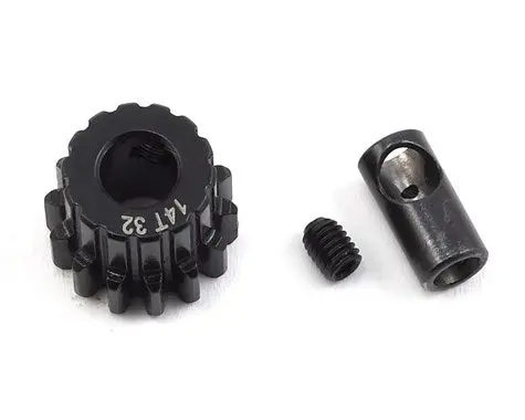 Protek Rc Steel 32P Pinion Gear W/3.17Mm Reducer Sleeve (Mod .8) (5Mm Bore) (14T) (Ptk-8057) 1