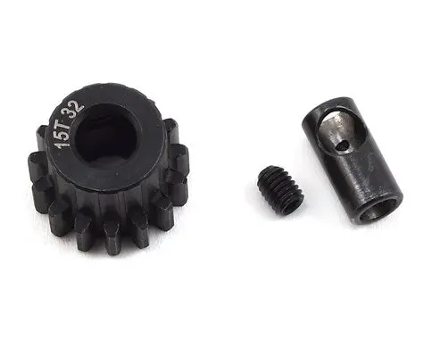 Protek Rc Steel 32P Pinion Gear W/3.17Mm Reducer Sleeve (Mod .8) (5Mm Bore) (15T) (Ptk-8058) 1