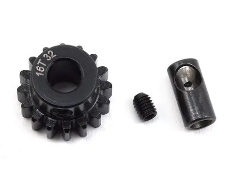 Protek Rc Steel 32P Pinion Gear W/3.17Mm Reducer Sleeve (Mod .8) (5Mm Bore) (16T) Ptk-8059 1