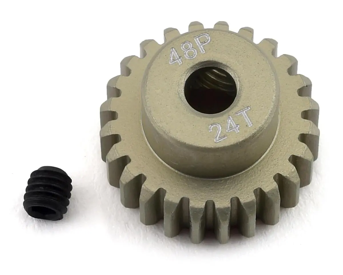 Protek Rc Lightweight Anodized Aluminum 48P Pinion Gear (3.17Mm Bore) (24T) (Ptk-8611) 1