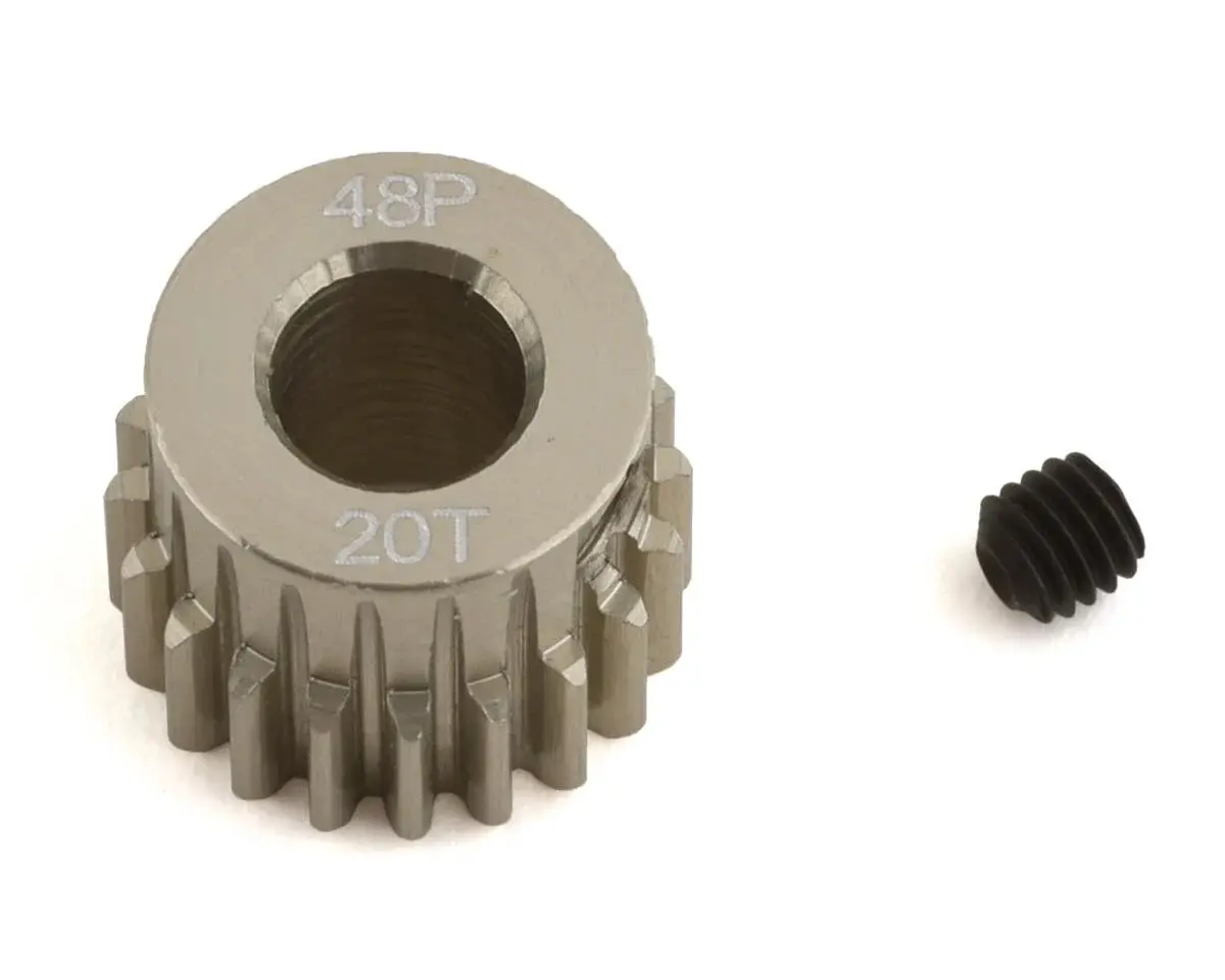 Protek Rc 48P Lightweight Hard Anodized Aluminum Pinion Gear (5.0Mm Bore) (20T) (Ptk-8640) 1