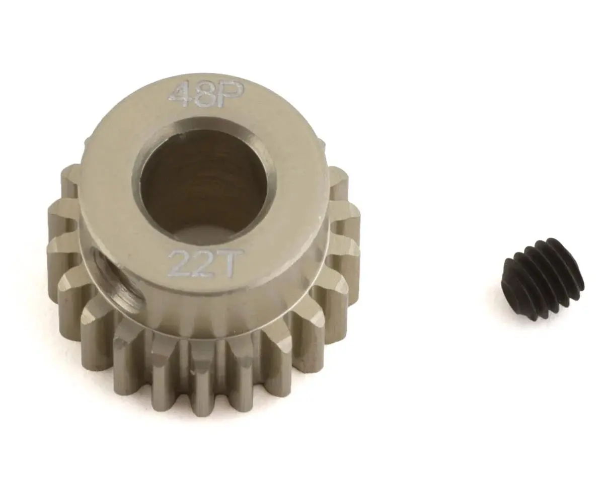Protek Rc 48P Lightweight Hard Anodized Aluminum Pinion Gear (5.0Mm Bore) (22T) (Ptk-8642) 1
