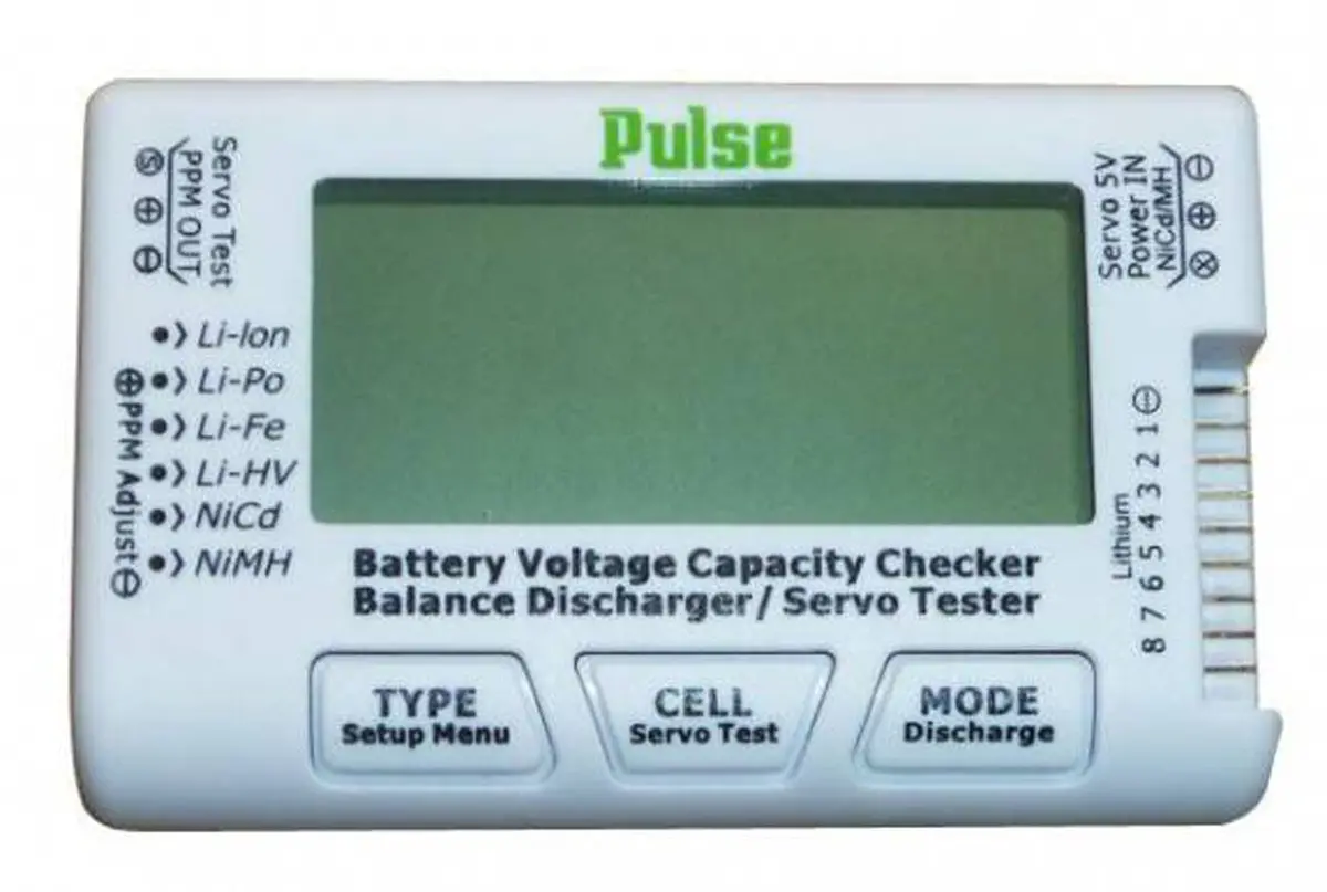 Pulse Plu-Cellmeter8 Cellmeter 8 - Lipo Battery Checker & Servo Tester 1