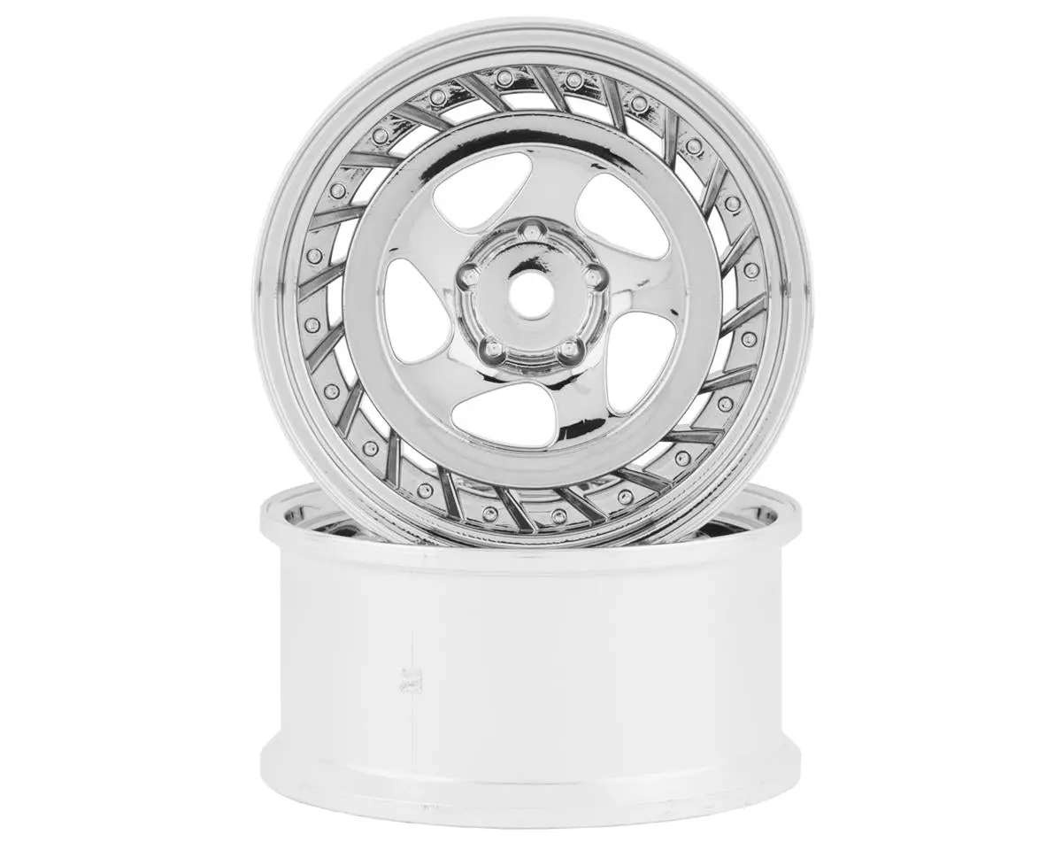 Rc Art Ssr Formula Aero 5-Spoke Drift Wheels (Matte Silver) (2) (6Mm Offset) (Rca-Art-Ww-0606Ms) 1