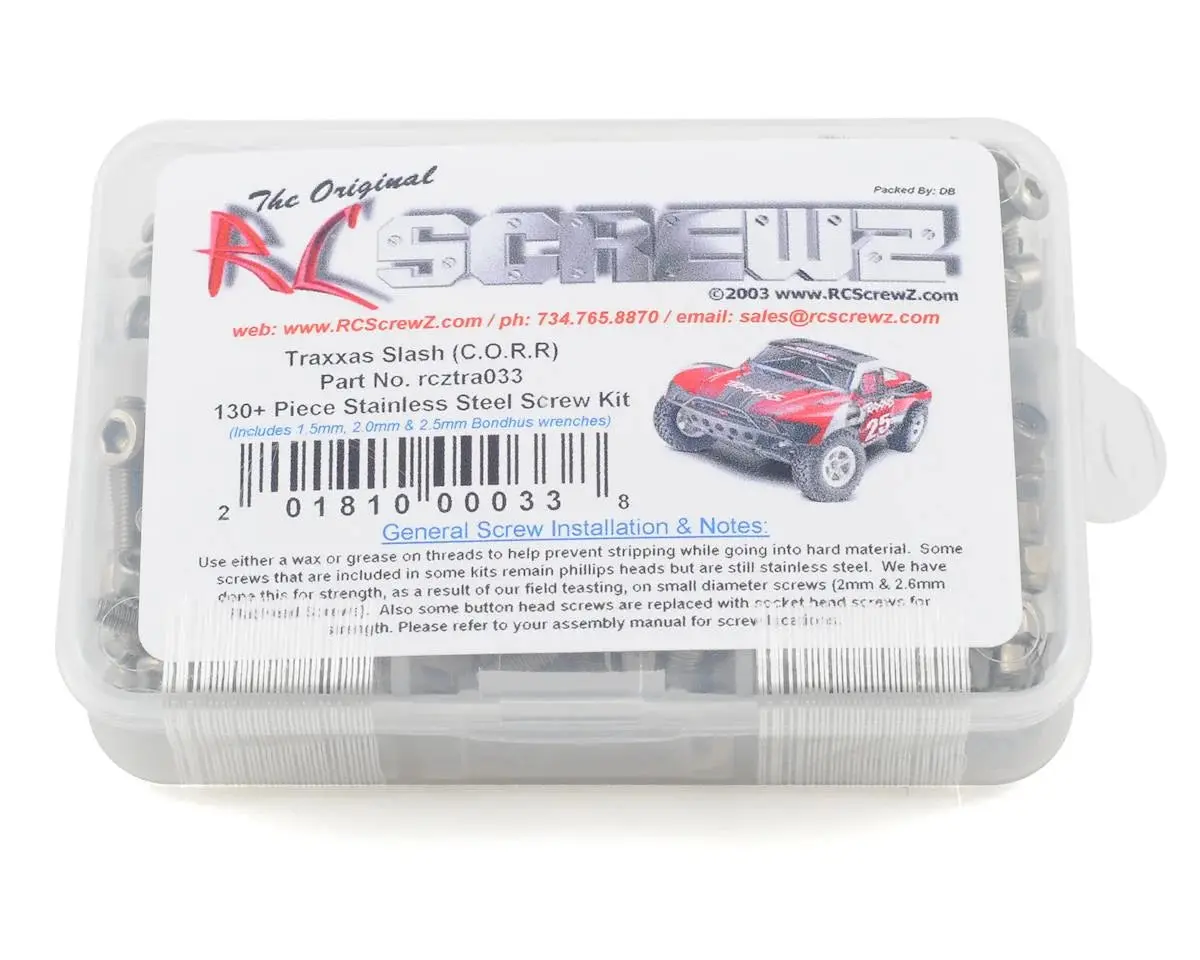 Rc Screwz Traxxas Slash 2Wd Stainless Steel Screw Kit (Rcztra033) 1