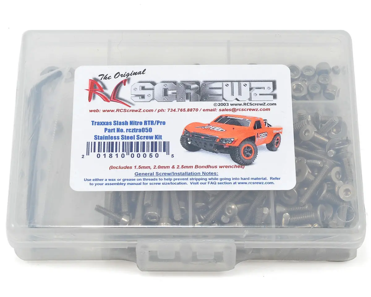 Rc Screwz Traxxas Nitro Slash 3.3 Stainless Steel Screw Kit (Rcztra050) 1