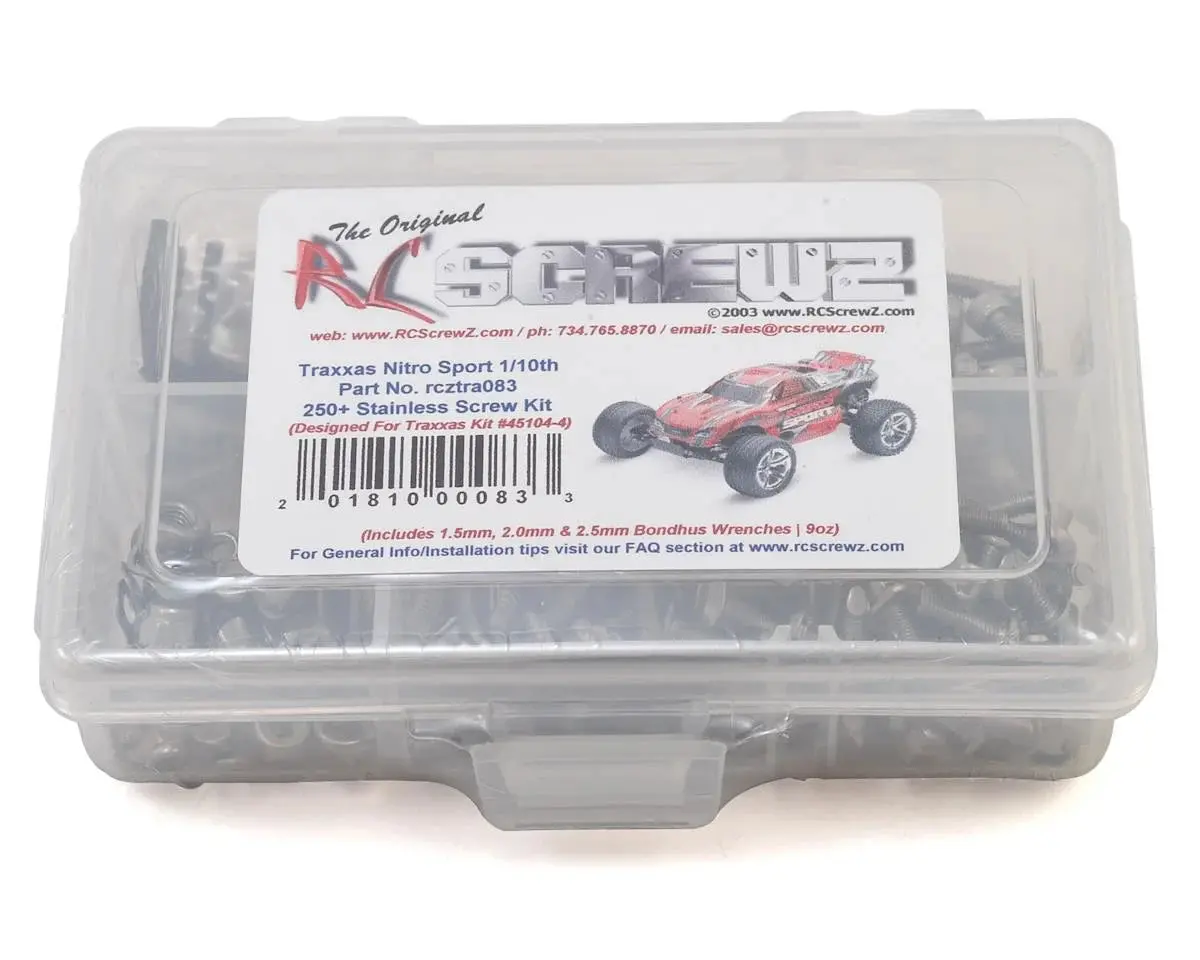 Rc Screwz Traxxas Nitro Sport Stainless Steel Screw Kit (Rcatra083) 1