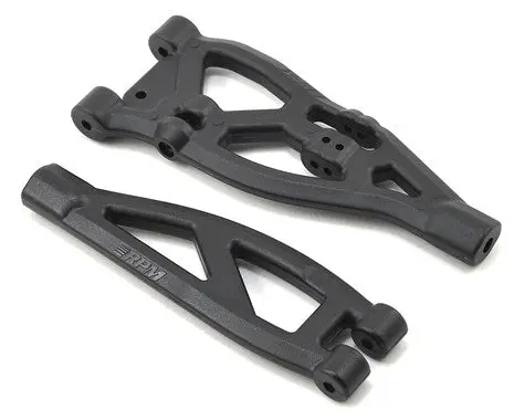 Rpm Arrma Kraton/Outcast Front Upper & Lower Suspension Arm Set (Black) (Rpm81482) 1