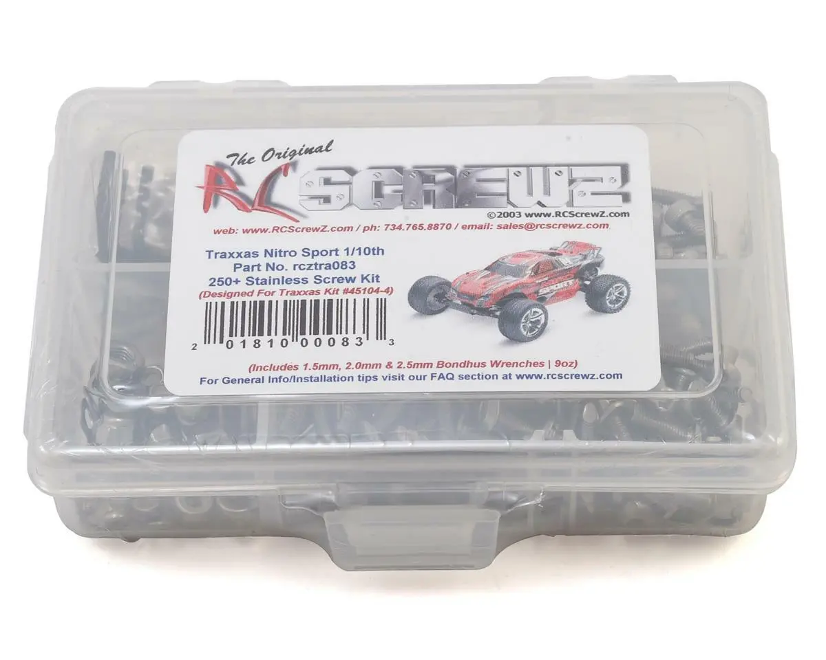 Rc Screwz Traxxas Nitro Sport Stainless Steel Screw Kit (Rcztra08) 1
