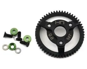 Hot Racing Traxxas 32P Steel Spur Gear (Green) (54T) (Hraste254) 1