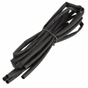 4Mm Heat Shrink Tubing Black - 3Ft 1