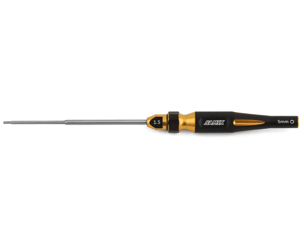 Samix Trx-4M 2-In-1 Hex Wrench/Nut Driver (Multiple Colors Available) (1.5Mm Hex/5Mm Nut) (Samtrx4m-Sd15) 1