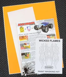 Xxx Main Racing Wicked Flames Paint Mask Kit (Xxxm037l) 1