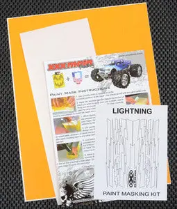 Xxx Main Racing Lightning Bolts Paint Mask (Xxxm010l) 1