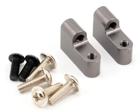 St Racing Concepts Aluminum Servo Mount Set (Gun Metal) (2) Sta80072sgm 1
