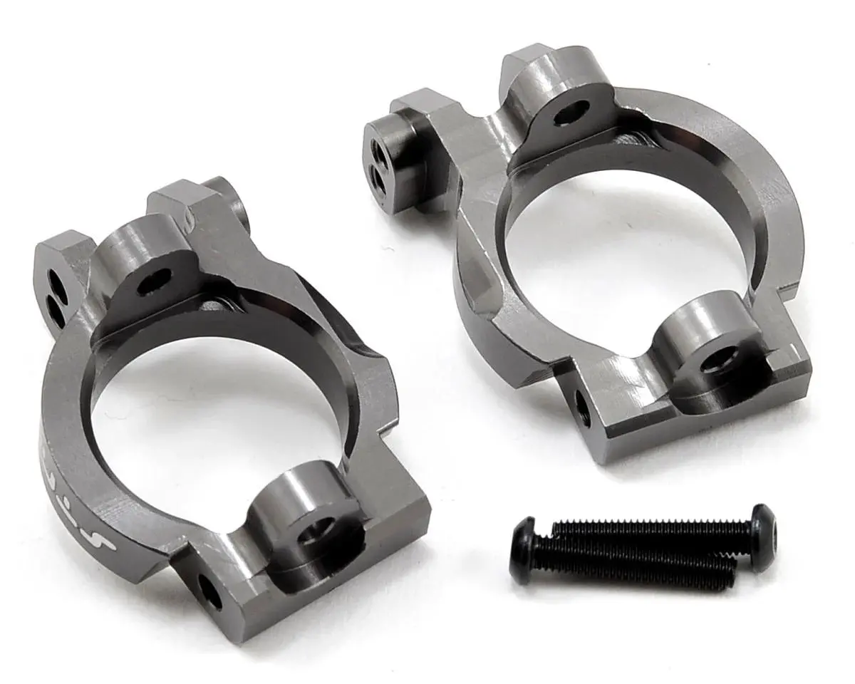 St Racing Concepts: Front Caster Block Set (Gun Metal) (2) 1
