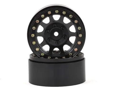 Ssd Rc D Hole 1.9" Steel Beadlock Crawler Wheels (Black) (2) (Ssd00003) 1