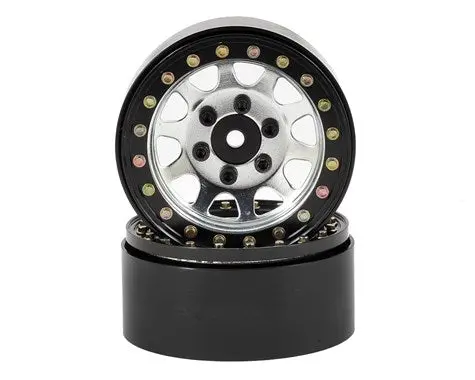 Ssd Rc D Hole 1.9 Steel Beadlock Crawler Wheels (Silver) (2) (Ssd00006) 1
