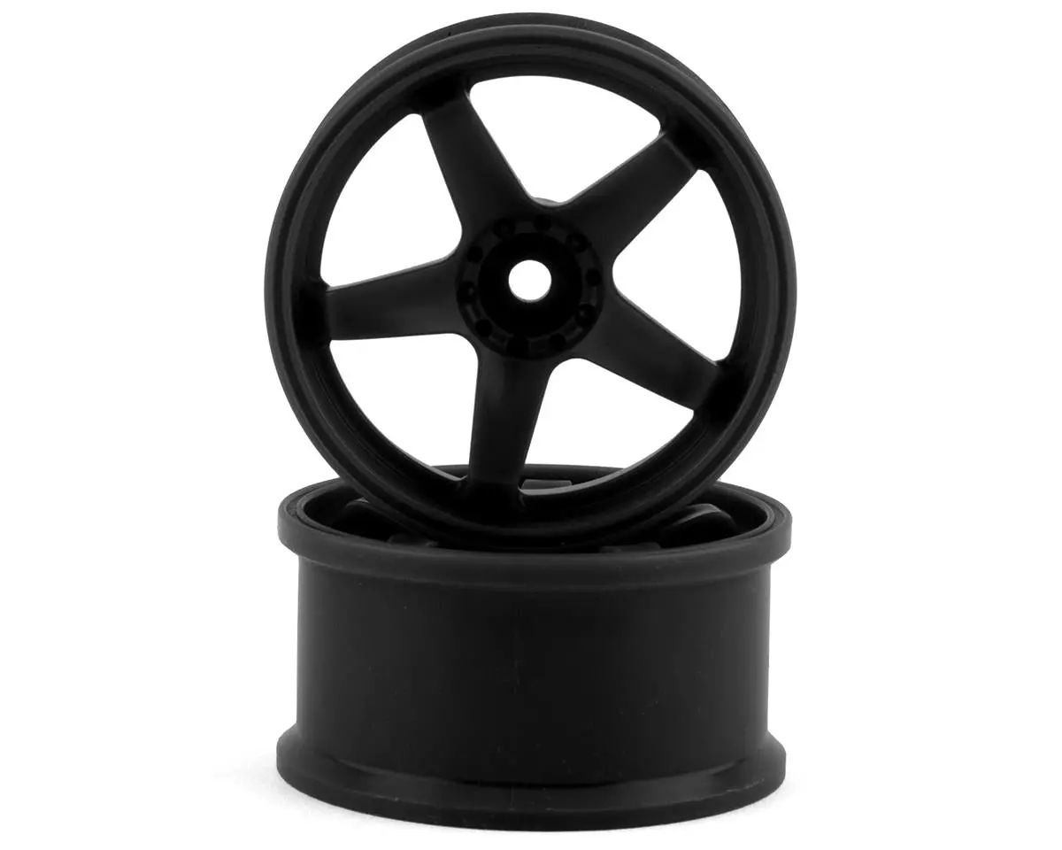 Topline N Model V3 Super High Traction Drift Wheels (Black) (2) (5Mm Offset) W/12Mm Hex (Tdw-055Bk) 1