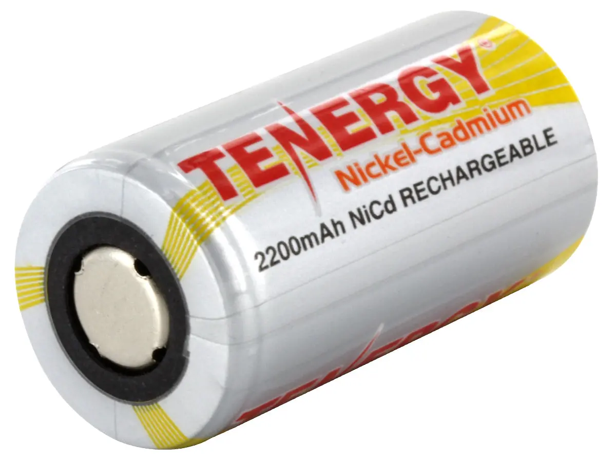 Tenergy Nicd Subc 2200Mah Rechargeable Battery Flat Top (1) 1
