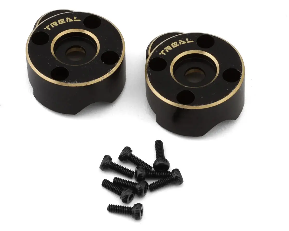 Treal Hobby Fcx24 Brass Outer Portal Covers (Black) (2) (18G) (Tlhtfcx24-01) 1