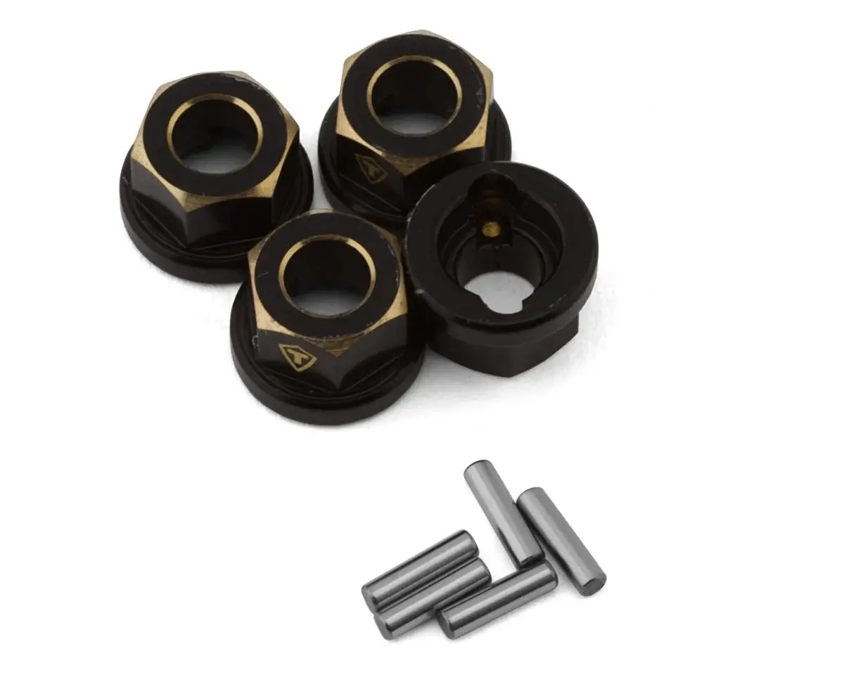 Treal Hobby Fcx24 Brass Wheel Hub Spacers (+4.2Mm) (4) (1.6G) (Tlhtfcx24-28) 1