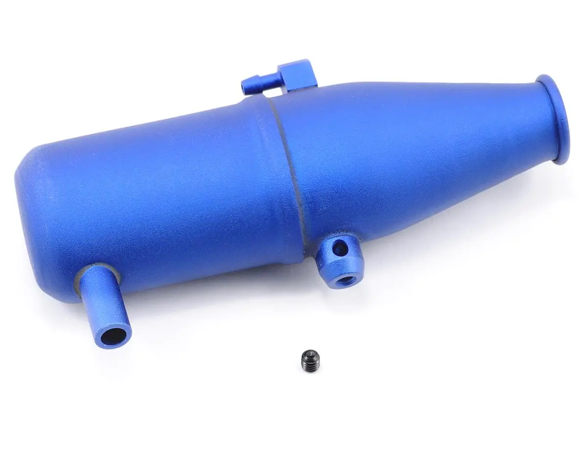 Traxxas Revo Tuned Pipe, Aluminum, Blue Anodized (Dual Chamber With Pressure Fitting)/ 4Mm Gs (5490) 1