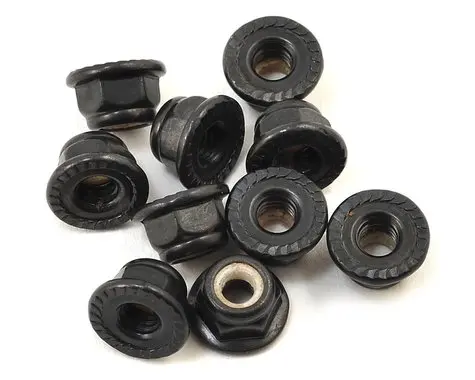 Traxxas 4Mm Lock Nuts (4) (Black) (8347) 1