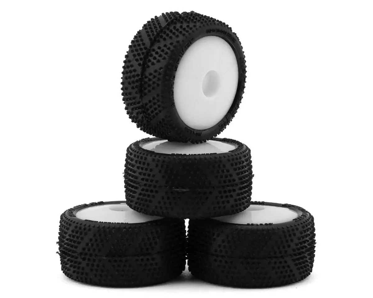 Upgrade Rc Micro Spiker Pre-Mounted Front And Rear Carpet Tires For Losi® Micro-T (Upg-1001) 2