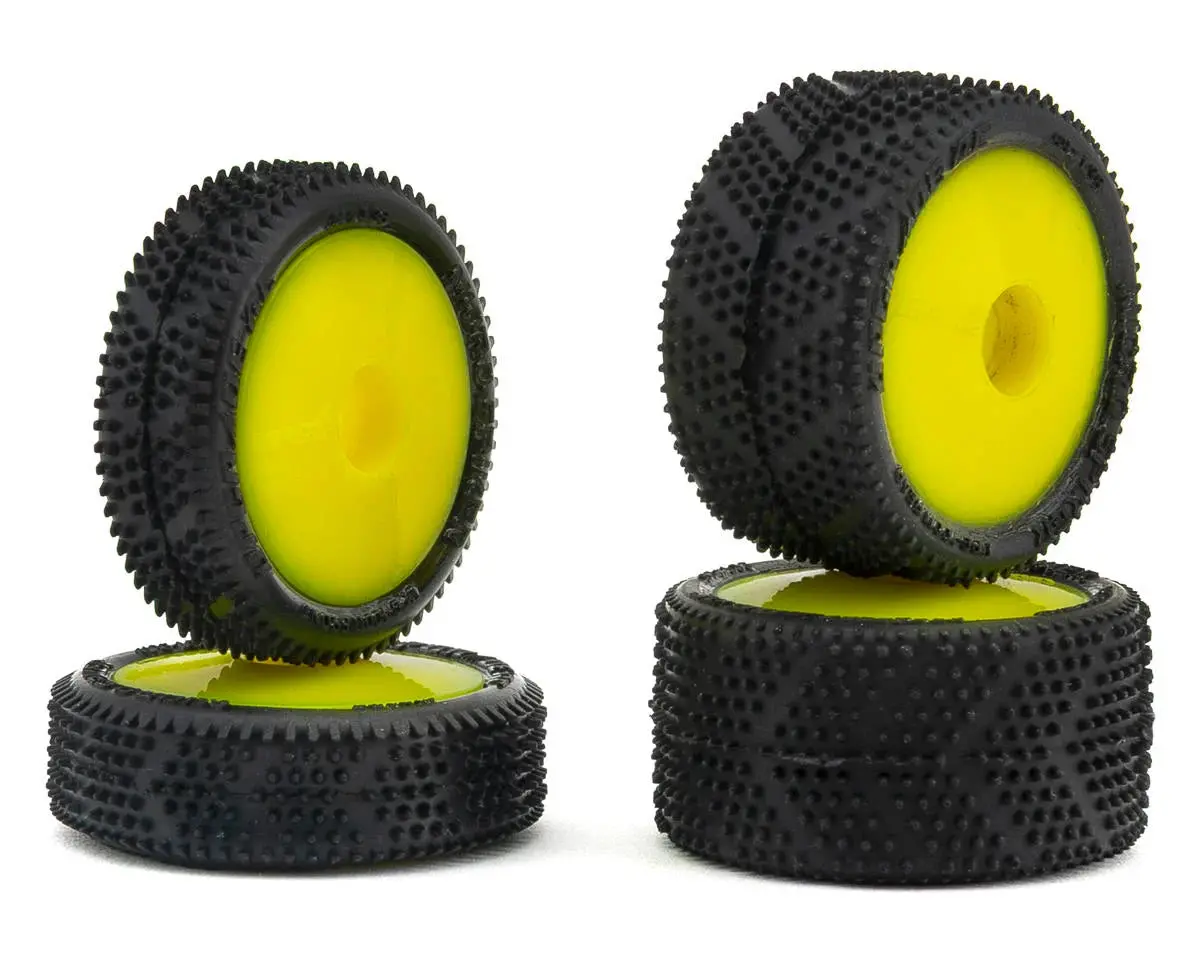 Upgrade Rc Micro Spiker Pre-Mounted Front And Rear Carpet Tires For Losi® Micro-B 1