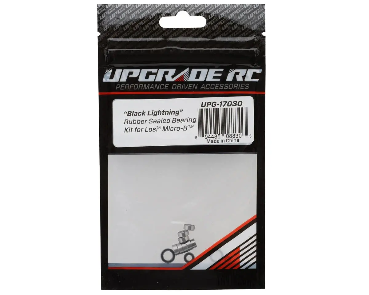 Upgrade Rc "Black Lightning" Rubber Sealed Bearing Kit For Losi® Micro-B™ (Upg-17030) 1