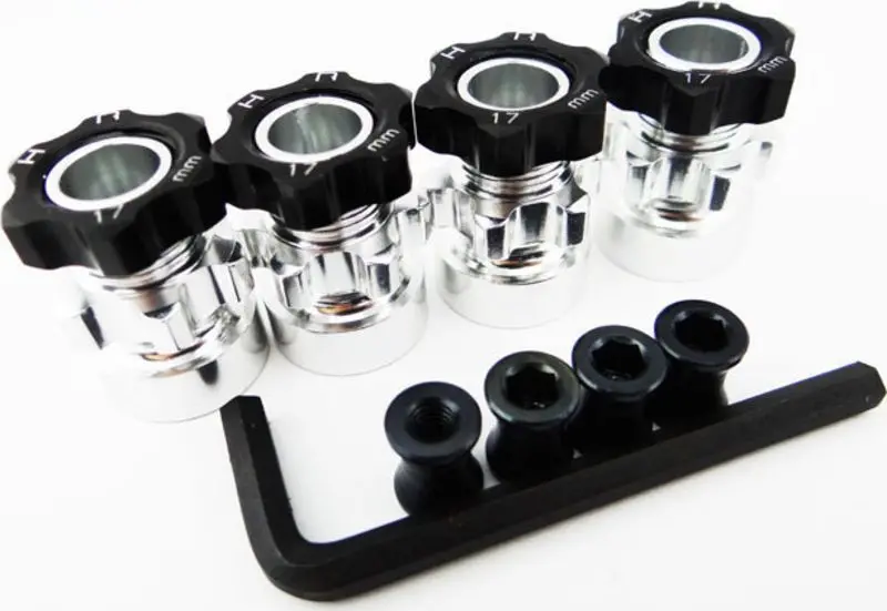 Hot Racing Hex Hub Adapters 12Mm To 17Mm W/ 10Mm Offset (Wh17ht01) 1
