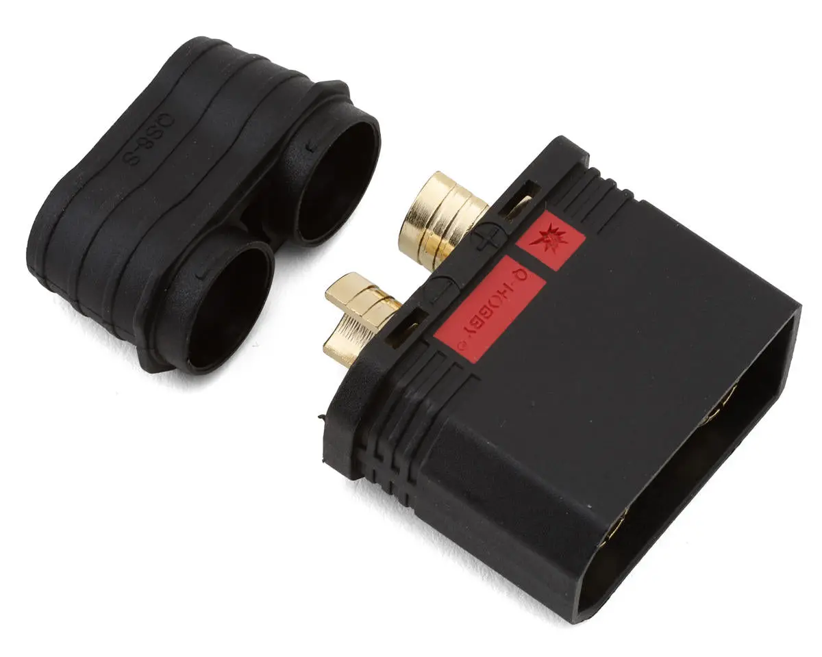 Excelerate Qs8 Anti-Spark Connector (Black) (1 Male) (Xce-0164) 1