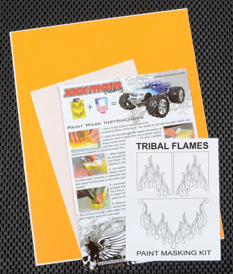 Xxx Main Racing Tribal Flames Paint Mask (Xxxm055l) 1