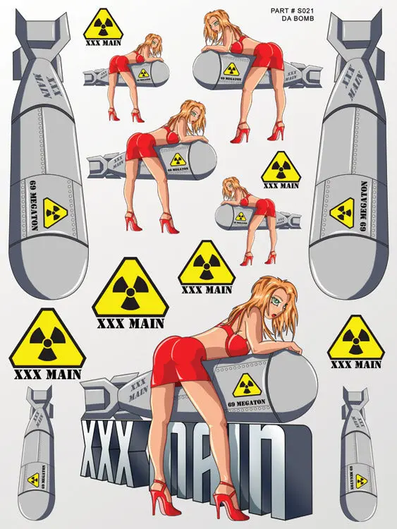 Xxx Main Racing: Da Bomb Sticker Sheet 1