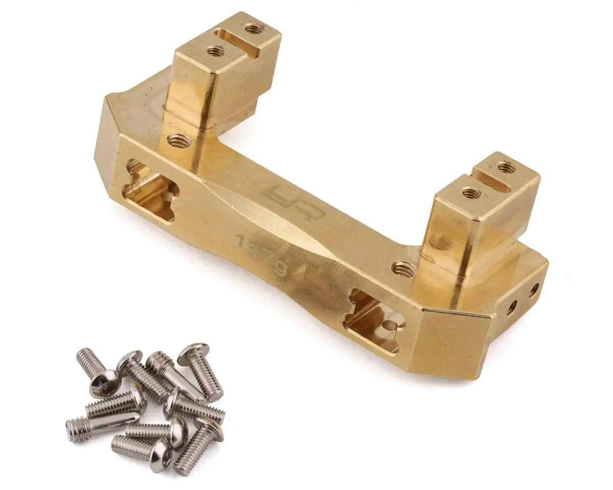 Yeah Racing: Traxxas Trx-4/Trx-6 High Mass Brass Front Bumper/Servo Mount (117G) 1