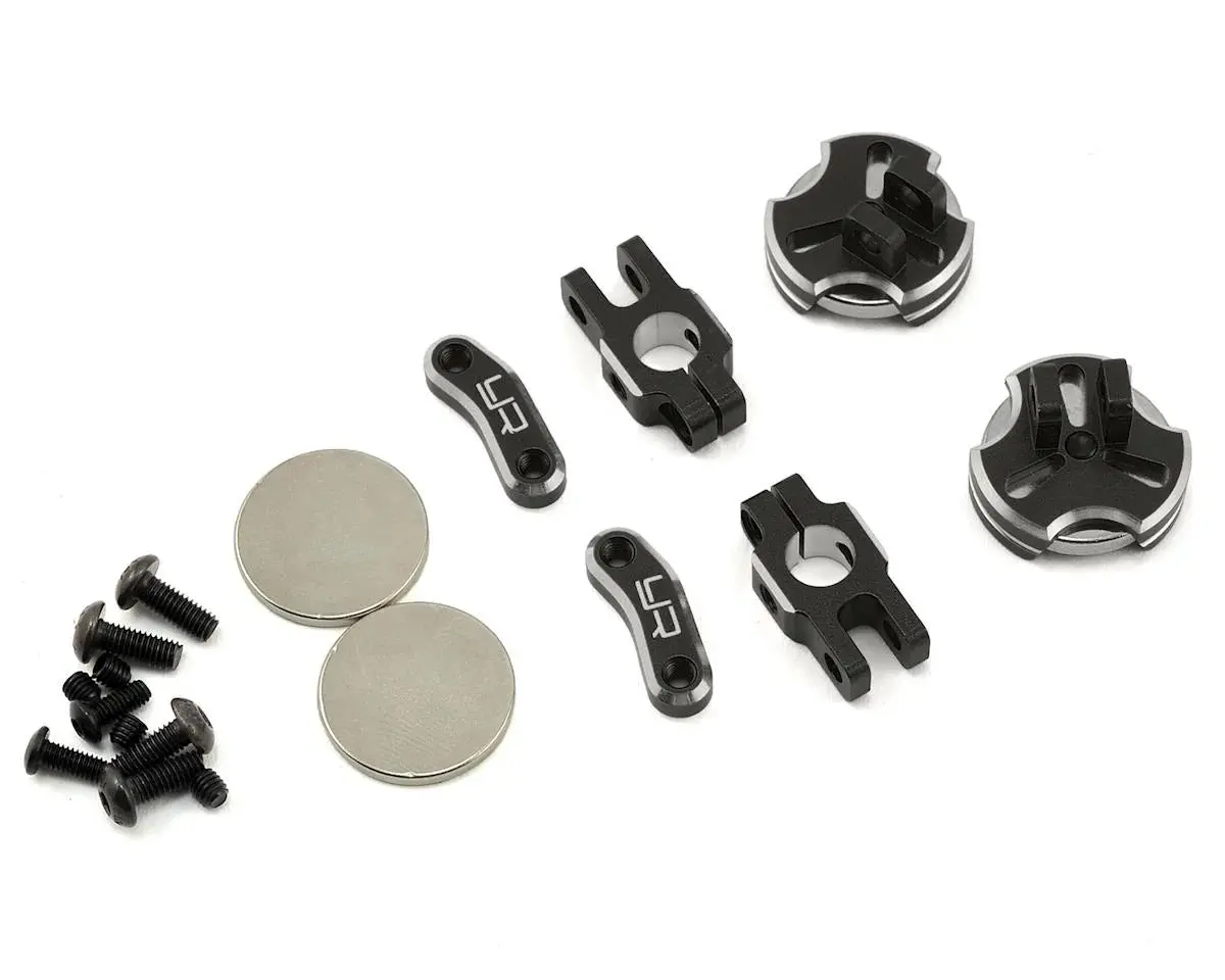 Yeah Racing Aluminum Cnc Magnetic Invisible Body Mount (Black) (Yea-Ya-0531Bk) 1