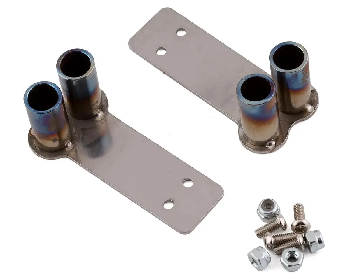 Yeah Racing 1/10 Stainless Steel Dual Exhaust Tips (2) (Silver) (Ya-0629) 1