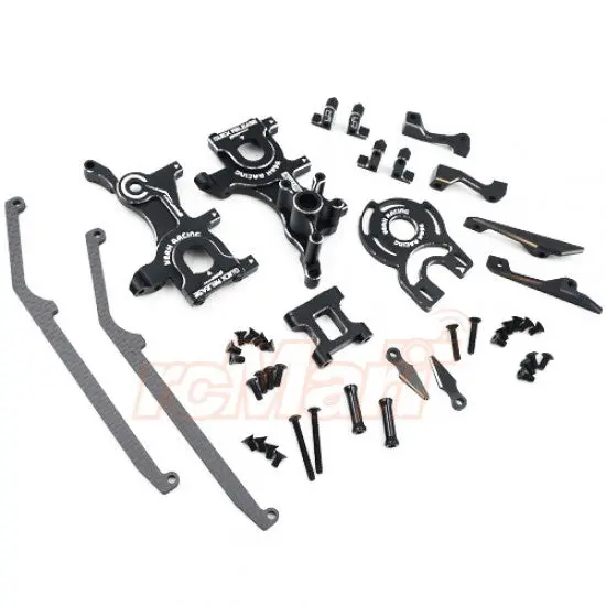 Yeah Racing Aluminum Performance Upgrade Kit For Yokomo Yd2s (Black) (Ykyd-S03bk) 1