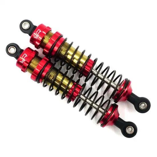 Yeah Racing Tr-Xb 90Mm Big Bore Shocks For Traxxas 1/10 Slash, Stampede, Bandit And Arrma Rc Red (Trsl-016Rd) 1