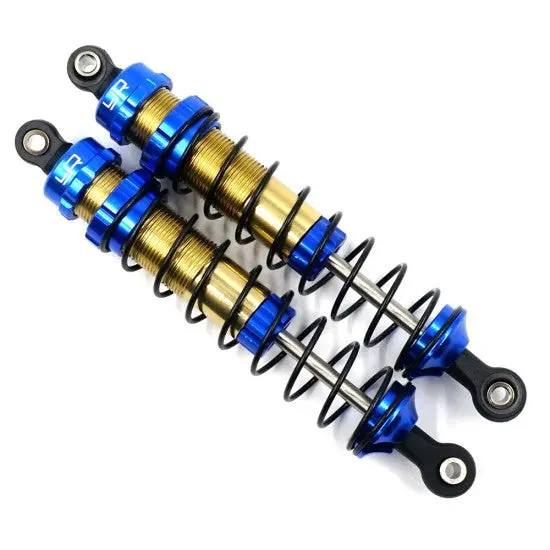 Yeah Racing Aluminum Tr-Xb 100Mm Big Bore Shocks For Traxxas 1/10 Slash, Stampede, Bandit, Arrma Rc Blue (Trsl-017Bu) 1