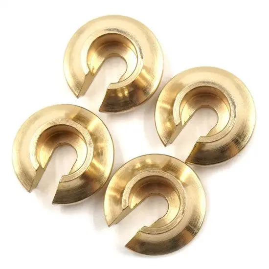 Yeah Racing Brass Spring Retainer V2 4Pcs For Traxxas Trx-4, Tr-X 6 (Trx4-085) 1