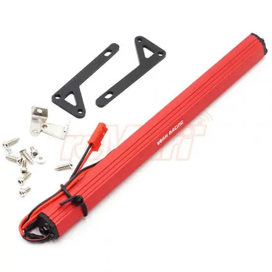 Yeah Racing Aluminum White Super Bright Led Light Bar Red W/Two Set Mount For 1/10 Truck Crawler (Ya-0567Rd 1